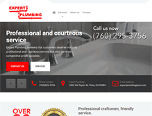 Tablet Screenshot of expertplumber.net